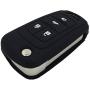 New Black 4 Buttons Key Cover for Flip Folding Key Case Cover Silicone cover for 2010 2011 2012 2013 2014 Camaro