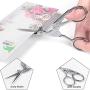 BIHRTC 4.5 Inch Bird Sewing Scissors and 3.6 Inch Embroidery Scissors Stainless Steel Sharp Tip Classic Stork Scissors DIY Tools Dressmaker Shears Scissors for Sewing Craft Needpoint Silver Scissors