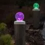 4x4 Solar Post Cap Lights - SunnyPark Deck Fence Outdoor Railing Lights Decorative Solar Powered Gazing Ball Caps LED Lamp for Garden, Patio, Pathway