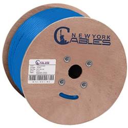 Newyork Cables Cat6A Riser (CMR) 1000ft - 23AWG 4 Pair Solid Bare Copper, 750MHz, Unshielded Twisted Pair (UTP), Available in Blue, White, Green, Black & Yellow Color