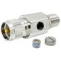 PL-259 Lightning Surge Protector UHF Lightning Arrestor PL259 Male to SO239 Female Bulkhead for CB Ham Base Antennas