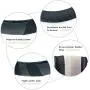 BOKIN Steering Wheel Cover Microfiber Leather and Viscose, Breathable, Anti-Slip, Odorless, Warm in Winter and Cool in Summer, Universal 15 Inches(Black)