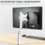 VIVO Single 13 to 32 inch Monitor Desk Stand, Freestanding VESA Steel Mount Base, Adjustable Height, Tilt, Swivel, Rotation, White STAND-V001HW
