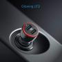 Anker Car Charger, Mini 24W 4.8A Metal Dual USB Car Charger, PowerDrive 2 Alloy Flush Fit Car Adapter with Blue LED, for iPhone XR/Xs/Max/X/8/7/Plus, iPad Pro/Air 2/Mini, Galaxy, LG, HTC and More