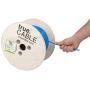 trueCABLE Cat6 Plenum (CMP), 500ft, Blue, 23AWG 4 Pair Solid Bare Copper, 550MHz, ETL Listed, Unshielded Twisted Pair (UTP), Bulk Ethernet Cable