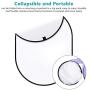 Neewer Professional Lighting Studio 5x7 feet/150x200 cm Pop out Foldable Soft Diffuser Disc Panel Reflector with Carrying Case for Studio and Outdoor Portrait, Product Photography, Video Shooting