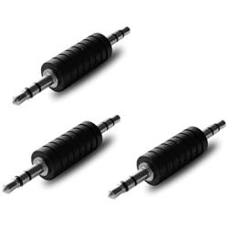 3.5mm Male to Male Stereo Audio Connector (3 Pack)