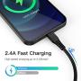 iPhone Charger Cable 6ft 5Pack,[MFi Certified] Lightning Cable 6 Foot,Ailawuu iPhone Cord USB Fast Charging Compatible with iPhone 11/11 Pro/Pro Max/X/XS Max/XR/8/8 Plus/7/7 Plus/iPad/iPod (Black)