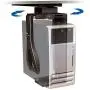 3M Under-Desk Computer Tower CPU Holder, Width Adjust from 3.5'' to 9.3'', Height Adjust from 12.5'' to 22.5'' to Fit Most CPUs up to 50 lbs, 360⁰ Swivel, Steel Construction, 17'' Track, Black, (CS200MB)