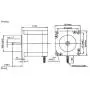 Nema23 112mm Stepper Motor 425oz-in 280Ncm 3A Dual Shaft For CNC Milling Lathe Router Engraving Machine