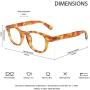 JiSoo Blue Light Reading Glasses Women 2.5 Trendy,Stylish Blue Light Readers 2.5, Computer Reading Glasses Blue Light Blocking, Tortoise
