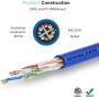 celertec Cat6 Riser(CMR) Bulk Ethernet Cable, 23AWG Solid Bare Copper, Unshielded Twisted Pairs (UTP), 550MHz, ETL Listed, 1000ft Pull Box -White