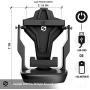 Soler Phone Shaker Automatic Phone Swing Device for Pokemon Go Step Earning Mute USB Cable (Support 2 Phones) – Black