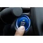 iJDMTOY 2pc Set Blue Aluminum Keyless Engine Push Start Button & Surrounding Decoration Ring Compatible With Mazda 3 6 CX-3 CX-5 CX-9 MX-5 w/Push Start Engine Feature