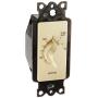 TORK A502H Spring-Wound in-Wall Twist Timer, 2-Hour Length and Ivory Face, 12 AWG / 125-277V, for Automatic Shutoff of Fans and Lights