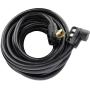 SCITOO 50Foot 50AMP RV Extension Cord Power Supply Cable for Trailer Motorhome Camper with Handle Black