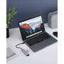 AUKEY USB C Hub 4 Ports, Aluminum USB C to USB 3.0 Hub Adapter, Ultra Slim Thunderbolt 3 Type C Adapter for MacBook Pro 2020/2019, Google Chromebook Pixel, Dell XPS and More
