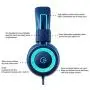Kids Headphones - noot products K11 Foldable Stereo Tangle-Free 3.5mm Jack Wired Cord On-Ear Headset for Children/Teens/Boys/Girls/Smartphones/School/Kindle/Airplane Travel/Plane/Tablet (Navy/Teal)