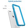 JETech Case Compatible with iPhone 6 Plus and iPhone 6s Plus 5.5-Inch, Shock-Absorption Bumper Cover, Anti-Scratch Clear Back (Blue)