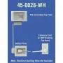 DATA COMM Electronics 45-0028-WH Recessed Pro-Power Kit with Duplex Surge Suppressor and Straight Blade Inlet, White