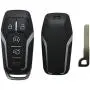 Smart Key Fob Shell Case Fit for Ford Fusion Mustang Explorer Edge 5 Buttons Keyless Entry Remote Key Fob Cover Housing (Black)