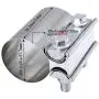 EVIL ENERGY 2.25 Inch 2 1/4 Butt Joint Exhaust Band Clamp Sleeve Stainless Steel
