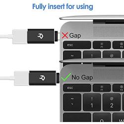 Rankie 2-Pack USB C Adapter Hi-Speed USB Type C to USB-A 3.0, Black