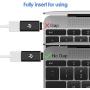 Rankie 2-Pack USB C Adapter Hi-Speed USB Type C to USB-A 3.0, Black