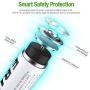 EBL Pack of 16 AA Batteries Rechargeable NiMH 2300mAh Everyday Battery