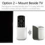 TotalMount Universal Remote Holder - Medium (White)