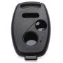 Cutting Not Required - Replacement Key Fob Keyless Entry Remote Shell Case for Honda Civic/Accord/CR-V/Fit/Odyssey/Pilot/Ridgeline/CR-Z Car Key Fob Cover (2+1 Button, Black+Red)