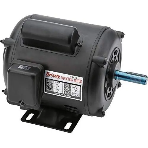Grizzly Industrial H5376 - Motor 3/4 HP Single-Phase 1725 RPM ODP 110V