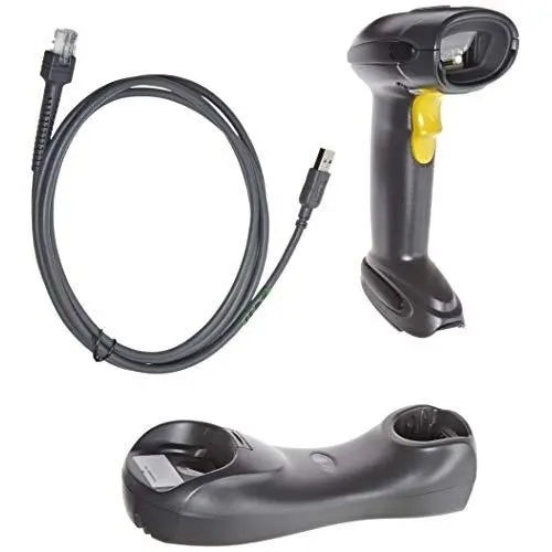 Motorola DS6878-SR Symbol Handheld Wireless Omnidirectional LED Barcode Reader with USB Interface, Standard Base and Bluetooth, 5V DC, Black (Renewed)