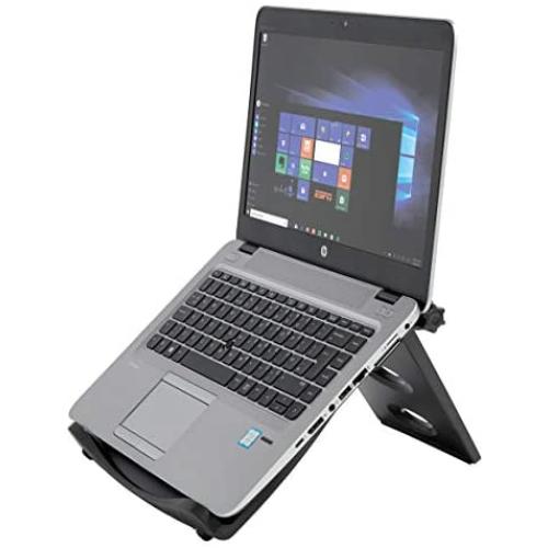 Kensington Easy Riser Portable Ergonomic Laptop Cooling Stand (12''-17'') for Laptops, Chromebooks Macbooks and Wacom devices – Grey (K60112AM), Gray