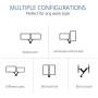Loctek Dual Monitor Mount D5D, Full Motion Adjustable Gas Spring Desk mounts for 10-27 inches Screens, Clamp or Grommet Desktop Support