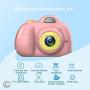 Feeyea Kids Camera with 18 Million Pixels Dual lens,with Carrying Case, Anti-drop Childrens real camera with Soft Silicone Shell,Great toy for 4-8 Years Girl,Pink(32GB TFcard included)