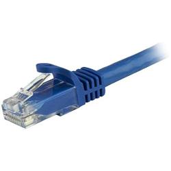 StarTech.com 1ft CAT6 Ethernet Cable - Blue CAT 6 Gigabit Ethernet Wire -650MHz 100W PoE RJ45 UTP Network/Patch Cord Snagless w/Strain Relief Fluke Tested/Wiring is UL Certified/TIA (N6PATCH1BL)
