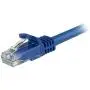 StarTech.com 1ft CAT6 Ethernet Cable - Blue CAT 6 Gigabit Ethernet Wire -650MHz 100W PoE RJ45 UTP Network/Patch Cord Snagless w/Strain Relief Fluke Tested/Wiring is UL Certified/TIA (N6PATCH1BL)