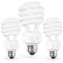 SleekLighting E26 Standard Screw Base 23Watt CFL Light Bulb - 3 Pack, 5000 Kelvin for Pure White Daylight and 1600 Lumens (100 Watt Light Bulb Equivalent) - UL Listed