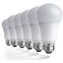 TCP LA927KND6 LED Light Bulbs 60 Watt Equivalent | Energy Efficient (9W) Non-Dimmable A19 Shape E26 medium base, 6 pack, Soft White, 6 Count