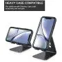 Adjustable Cell Phone Stand, OMOTON C2 Aluminum Desktop Phone Holder Dock Compatible with iPhone 11 Pro Max Xs XR 8 Plus 7 6, Samsung Galaxy, Google Pixel, Android Phones, Black