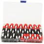 70PCS 4 Gauge Ferrule Connectors End Terminal Insulated Ferrule .Work Great for 4 Gauge Car amp. Clean Install. Widely Used in Electronics, Communication Equipment. (Black+Red)