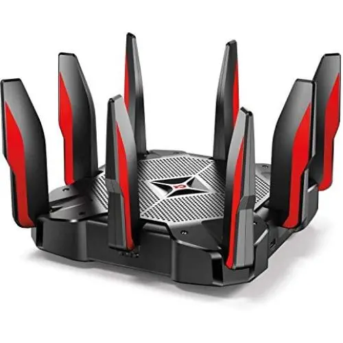 TP-Link AC5400 Tri Band WiFi Gaming Router(Archer C5400X) – MU-MIMO Wireless Router, 1.8GHz Quad-Core 64-bit CPU, Game First Priority, Link Aggregation, 16GB Storage, Airtime Fairness