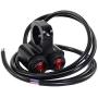 12v 16A Waterproof Motorcycle ATV 1 inch Handlebar Double Control Kill Button Switch Headlight Hazard Brake Fog Light ON Off Switches (Red) CNC Aluminium Alloy Handlebars Switches
