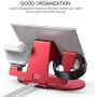 3 in 1 Aluminum Charging Station for Apple Watch Charger Stand Dock for iWatch Series SE/6/5/4/3/2/1, iPad, AirPods Pro/2/1 and iPhone 12/11/Xs/X Max/XR/X/8/ 8P/7/7P/6S/6S(Red)