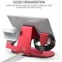 3 in 1 Aluminum Charging Station for Apple Watch Charger Stand Dock for iWatch Series SE/6/5/4/3/2/1, iPad, AirPods Pro/2/1 and iPhone 12/11/Xs/X Max/XR/X/8/ 8P/7/7P/6S/6S(Red)