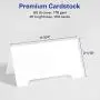 Avery Arched Die-Cut Tent Cards, 2-1/16'' x 3-3/4'', 65 lbs / 176 GSM, Laser/Inkjet, 100 Cards (35700)