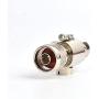 UAYESOK Coaxial Lightning Arrestor N Male to N Female Surge Arrester DC-3GHz 50ohm WiFi Lightning Surge Protector for 2G 3G 4G LTE GPS 900 MHz 2.4 GHz Wi-Fi Antennas