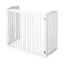 PAWLAND Freestanding Foldable Pet Gate for Dogs Extra Wide and Tall,4 Panel,36 inch Tall Dog Fence, Dog Gate for The House, Doorway, Stairs, White PAWLAND Freestanding Foldable Pet Gate for Dogs Extra Wide and Tall,4 Panel,36 inch Tall Dog Fence, Dog Gate for The House, Doorway, Stairs, White