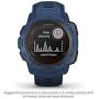 Garmin Instinct Solar, Solar-Powered Rugged Outdoor Smartwatch, Built-in Sports Apps and Health Monitoring, Dark Blue